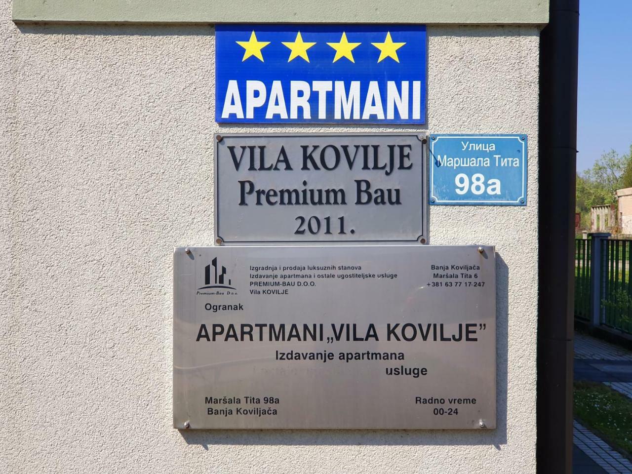 Apartmani - Vila Kovilje Banja Koviljača Eksteriør billede
